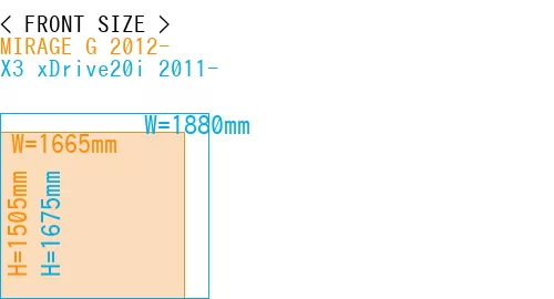 #MIRAGE G 2012- + X3 xDrive20i 2011-